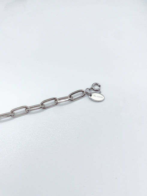 Natural stone chain bracelet